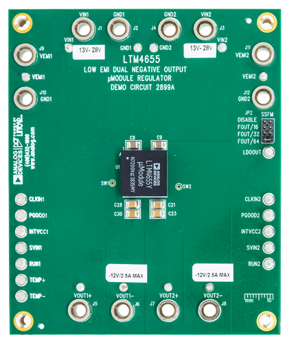 DC2899A Evaluation Board - Top View