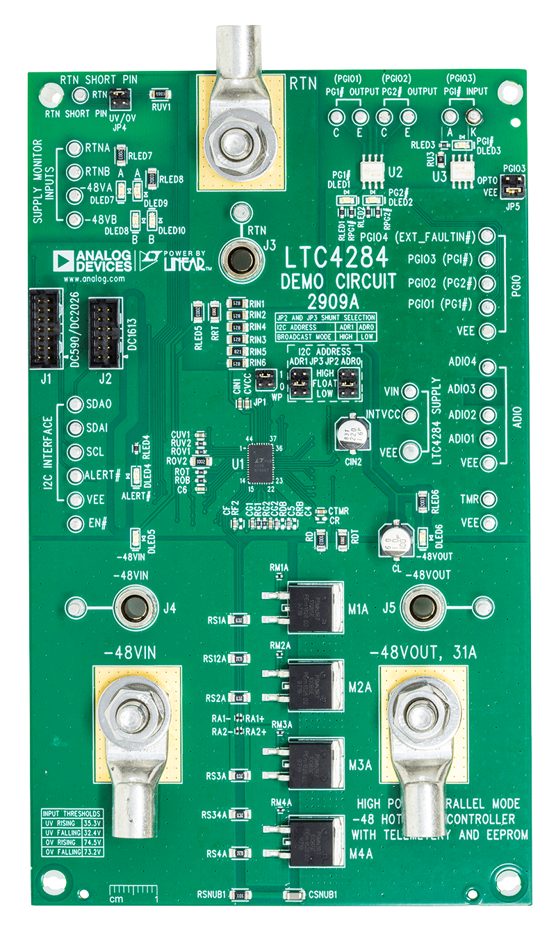 DC2909A Evaluation Board - Top View