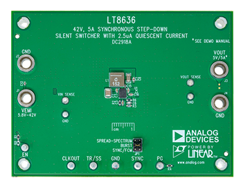 DC2918A Evaluation Board - Top View
