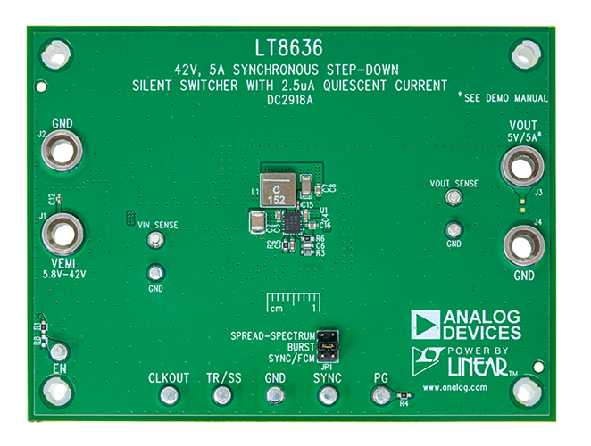DC2918A Evaluation Board - Top View
