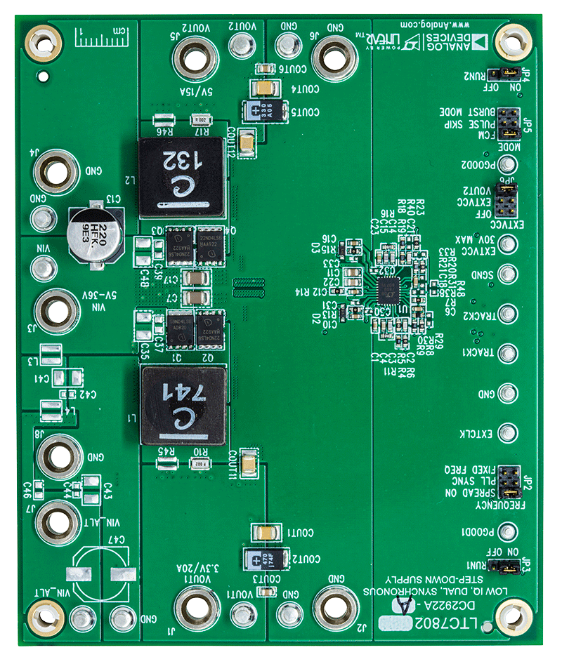 DC2922A-A Evaluation Board - Top View