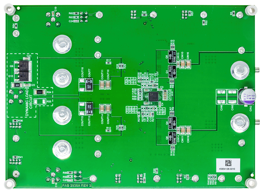 DC2938A Evaluation Board - Bottom View
