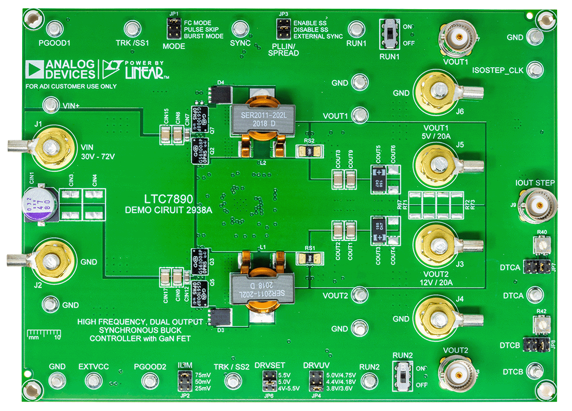 DC2938A Evaluation Board - Top View