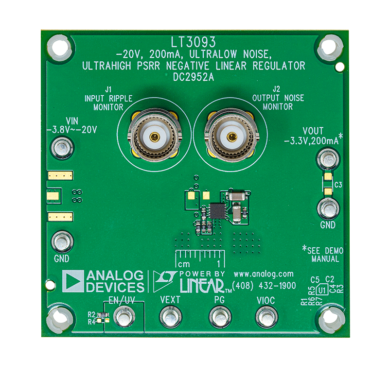 DC2952A Evaluation Board - Top View