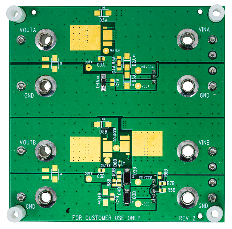 DC2969A Evaluation Board - Bottom View