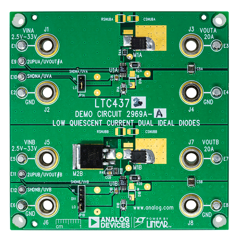 DC2969A-A Evaluation Board - Top View