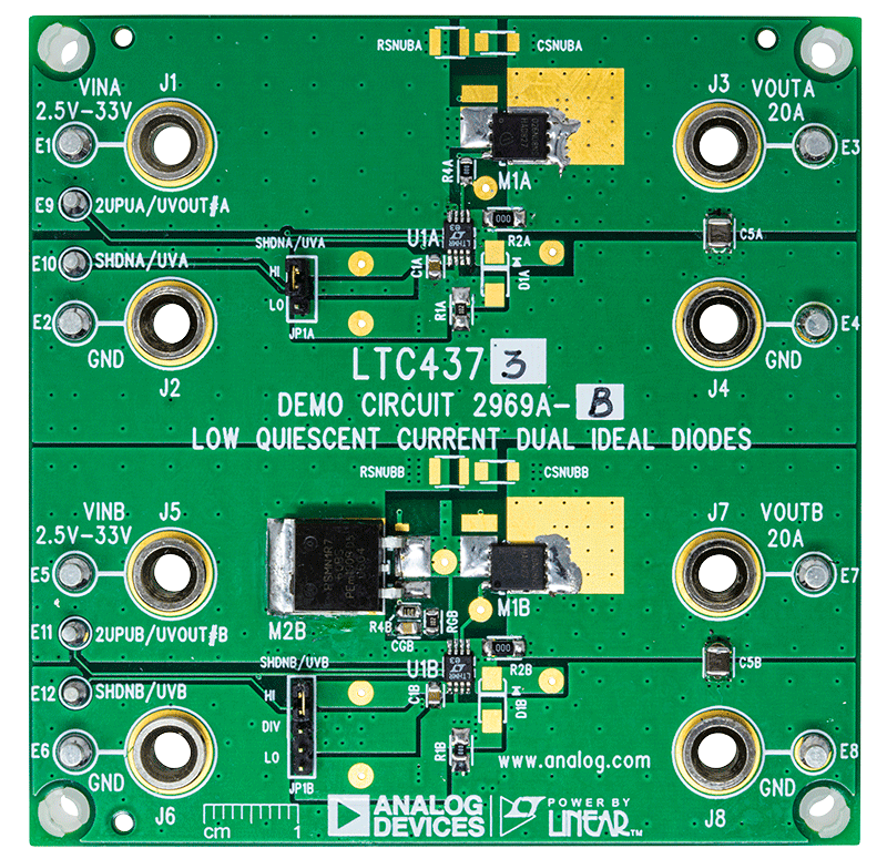 DC2969A-B Evaluation Board - Top View