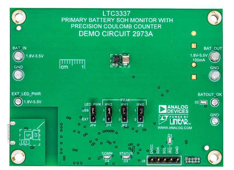 DC2973A Evaluation Board - Top View
