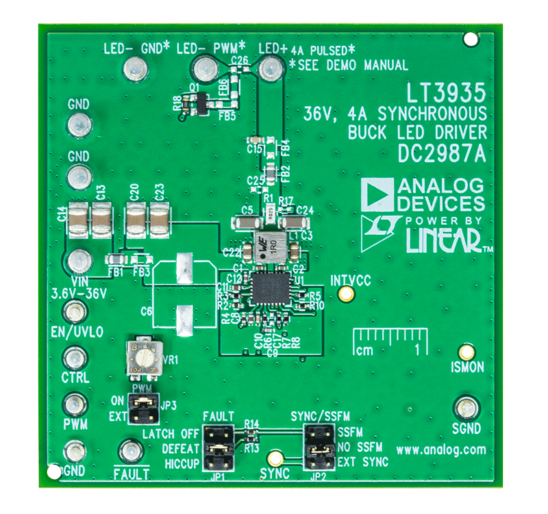 DC2987A Evaluation Board - Top View