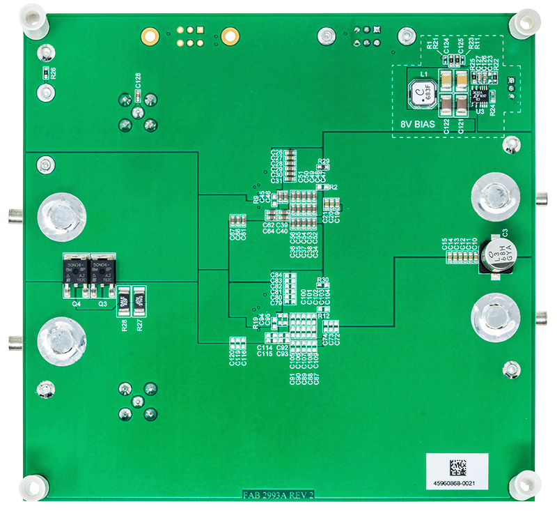 DC2993A-A Evaluation Board - Bottom View