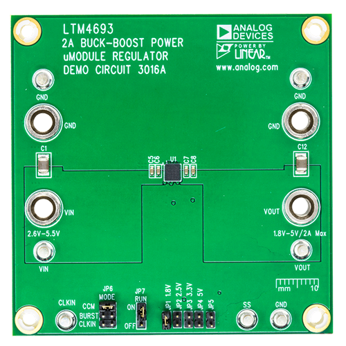 DC3016A Evaluation Board - Top View