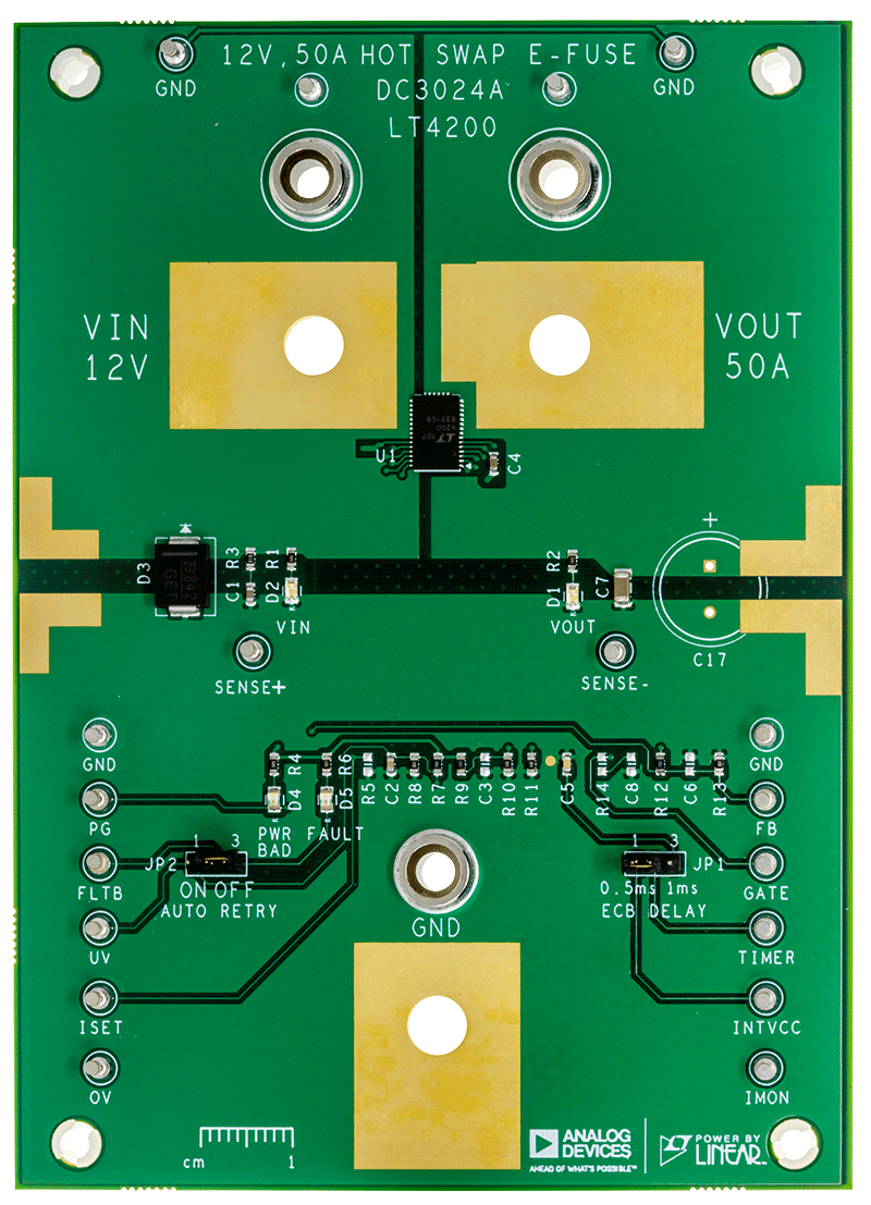 DC3024A Evaluation Board - Top View