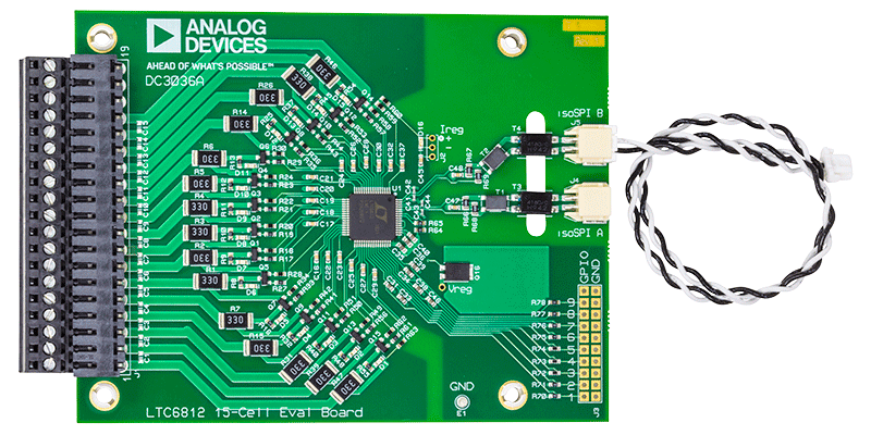DC3036A Evaluation Board - Top View