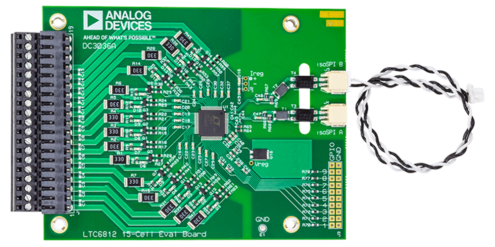 DC3036A Evaluation Board - Top View