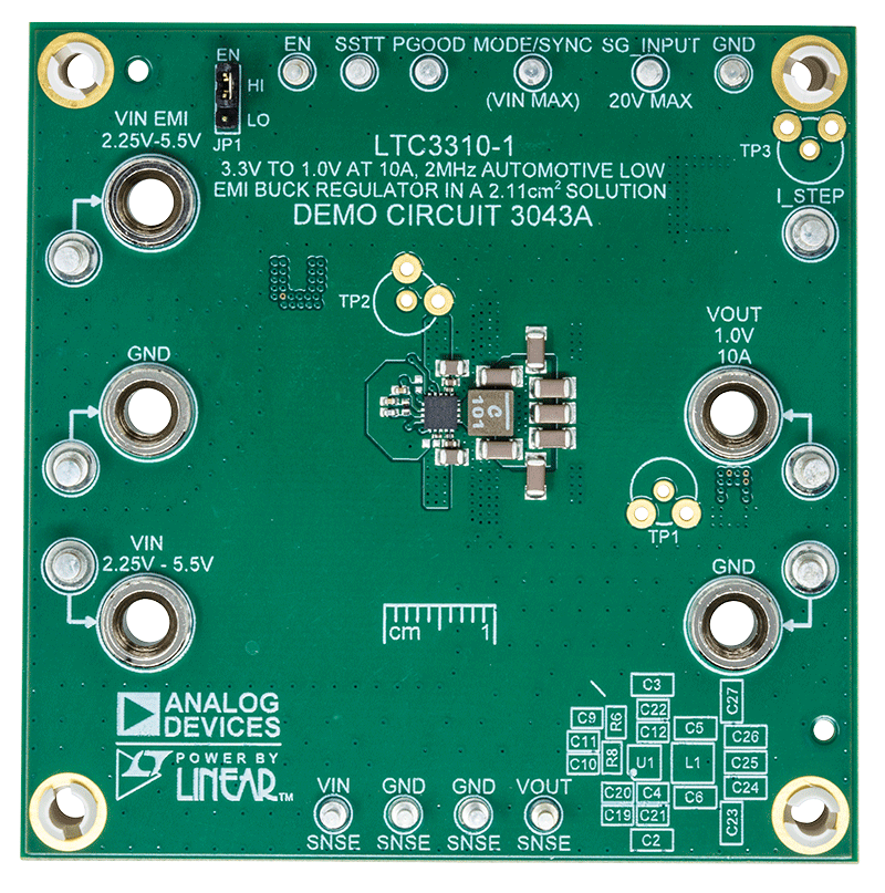 DC3043A Evaluation Board - Top View