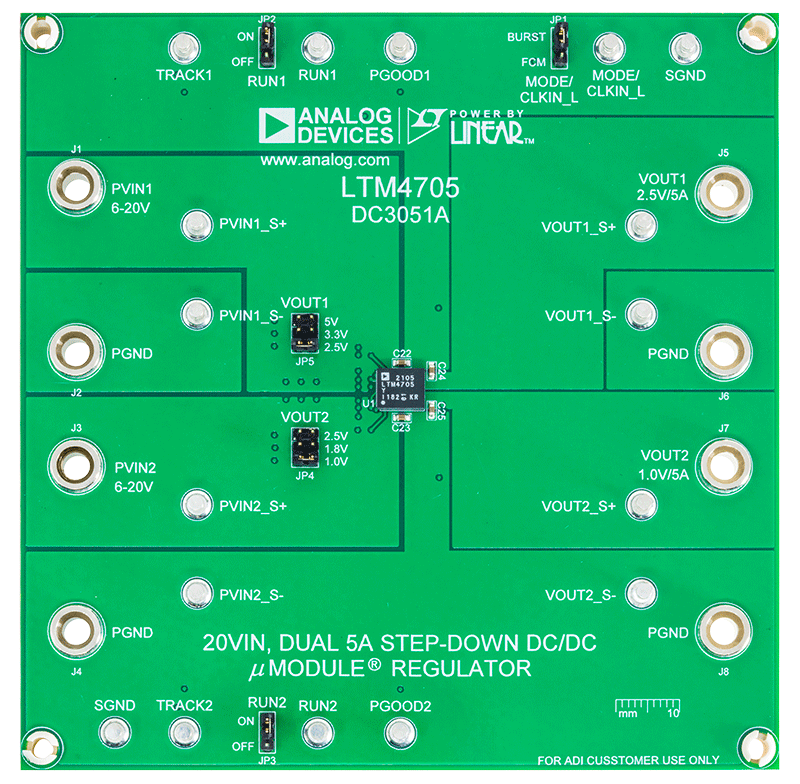 DC3051A Evaluation Board - Top View