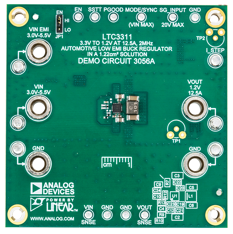 DC3056A Evaluation Board - Top View