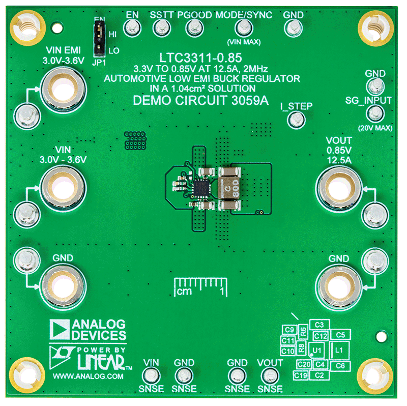 DC3059A Evaluation Board - Top View