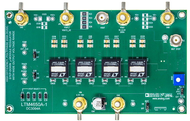DC3064A Evaluation Board - Top View