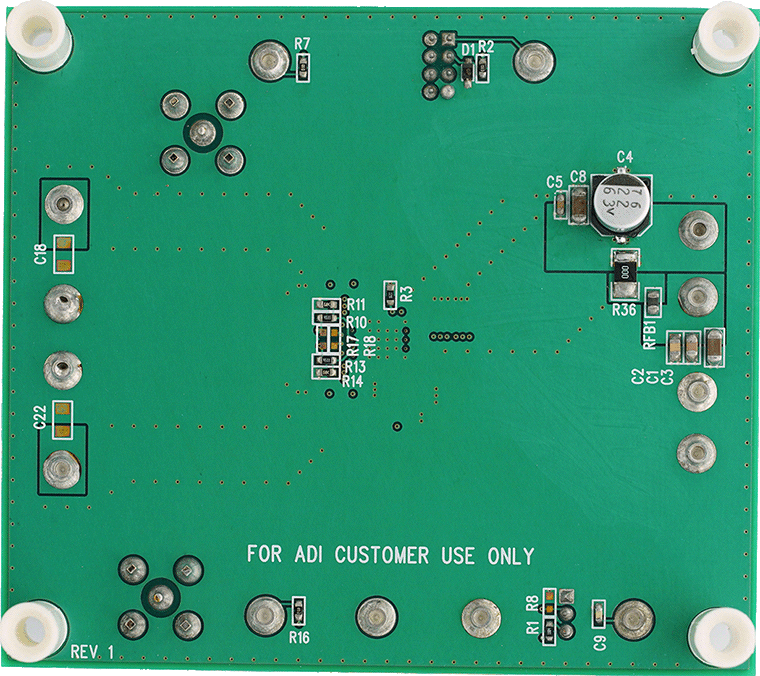 DC3071A Evaluation Board - Bottom View