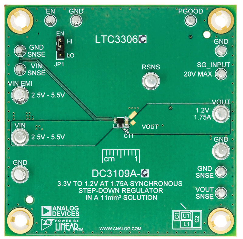 DC3109A Evaluation Board - Top View