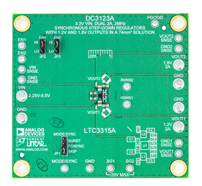 DC3123A Evaluation Board - Top View