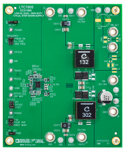 DC3138A Evaluation Board - Top View