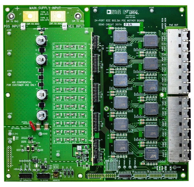 DC3160A Evaluation Board - Top View