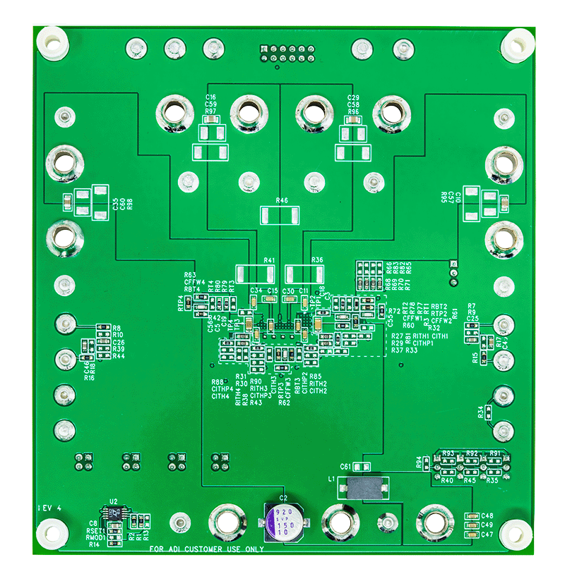 DC3164A-B Evaluation Board - Bottom View