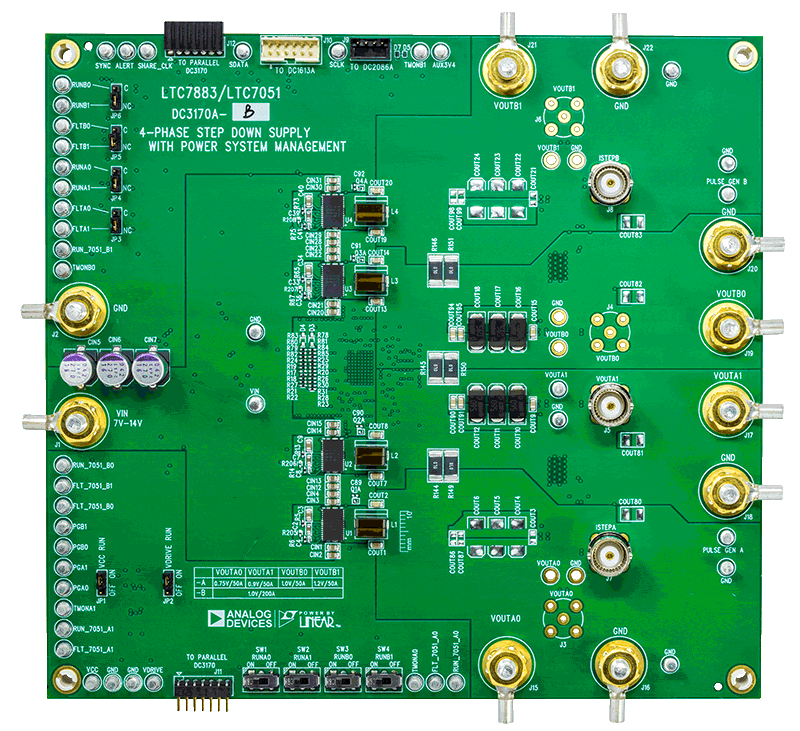 DC3170A-B Evaluation Board - Top View