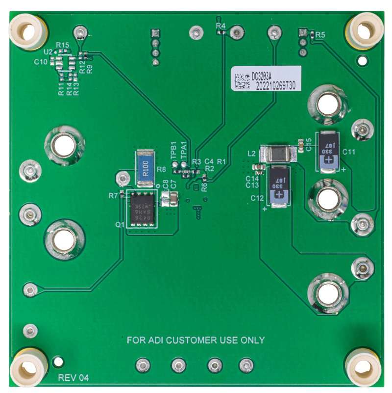 DC3203A Evaluation Board - Bottom View