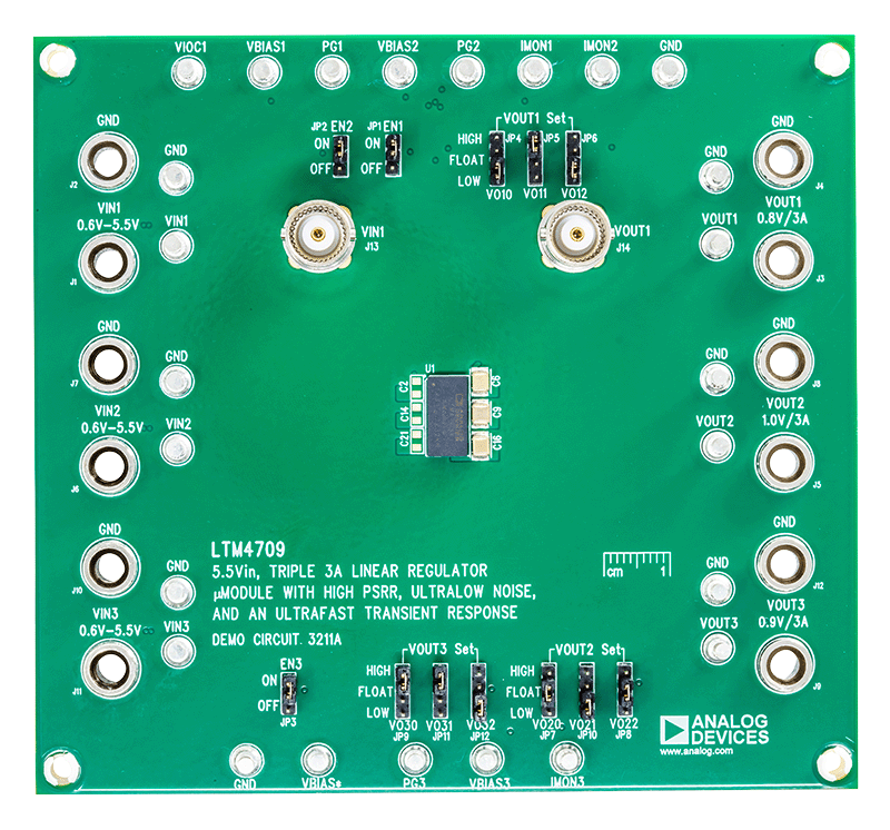 DC3211A Evaluation Board - Top View