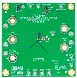 DC3252A Evaluation Board - Top View