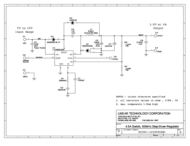 DC355A - Schematic