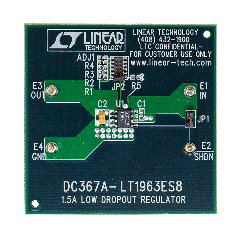 DC367A Evaluation Board - Top View