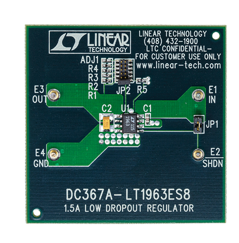 DC367A Evaluation Board - Top View
