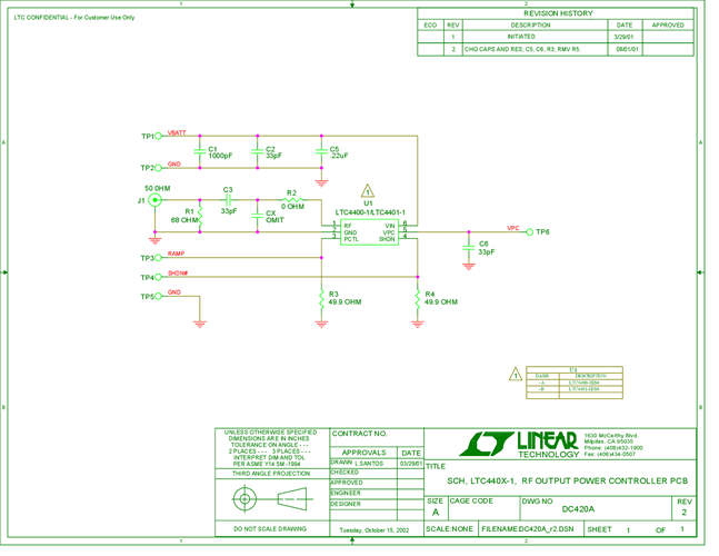 DC420A-A - Schematic