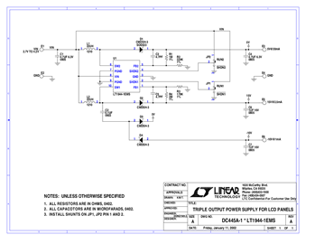 DC445A - Schematic