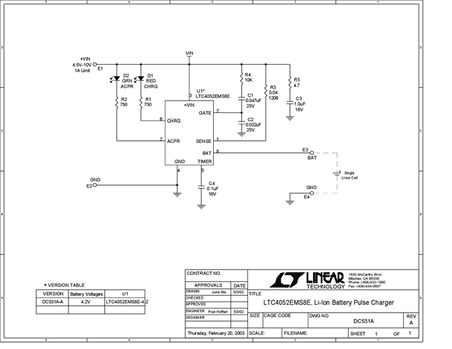 DC531A-A - Schematic