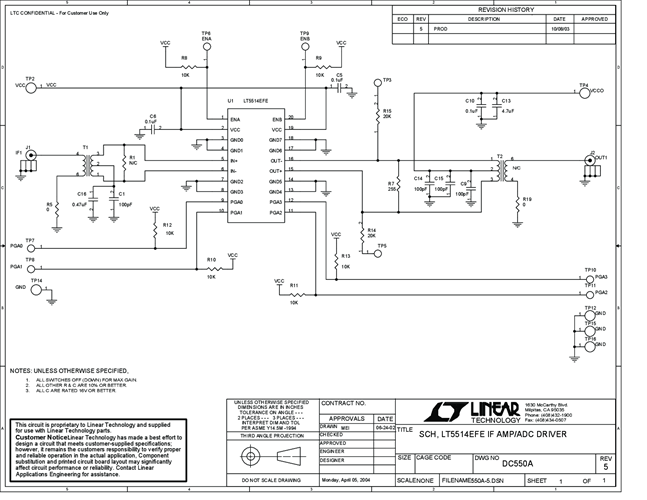 DC550A - Schematic