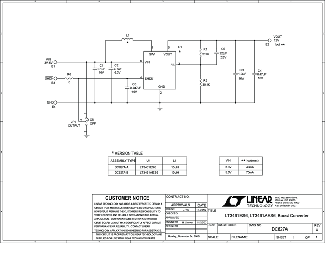 DC627A-A - Schematic