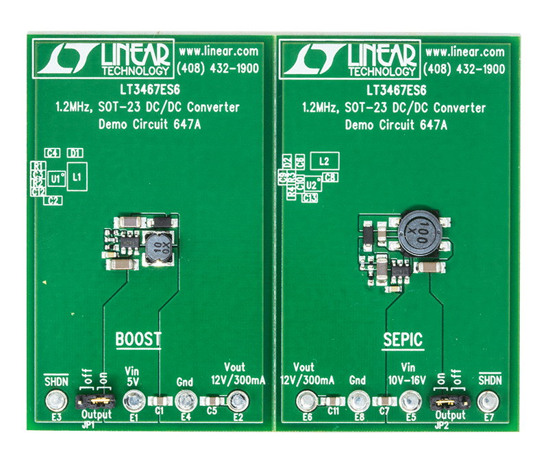 DC647A Evaluation Board - Top View
