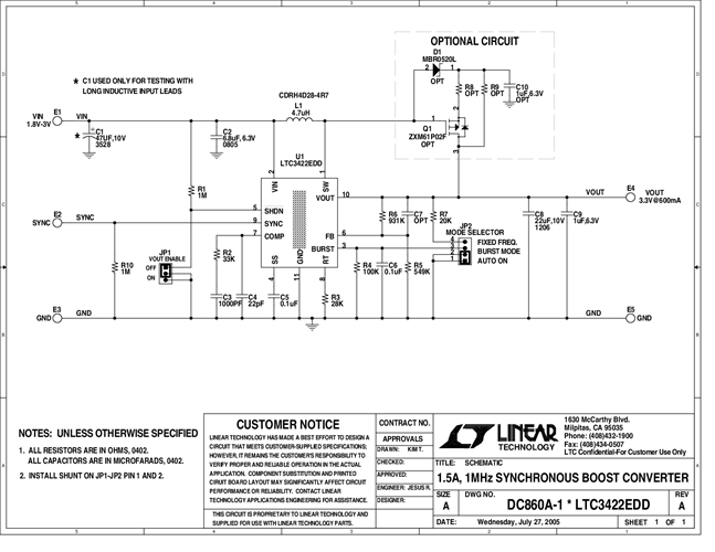 DC860A - Schematic