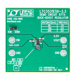 DC877A Evaluation Board - Top View
