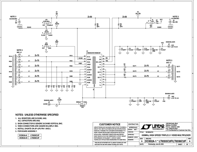 DC892A-A - Schematic