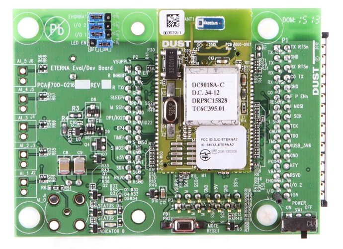 DC9018A-C SmartMesh WirelessHART RF Certified Eval/Dev Mote (Chip Antenna)