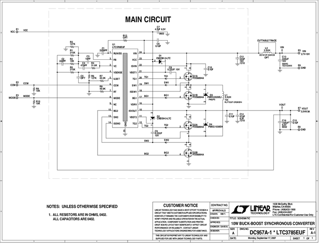 DC957A - Schematic