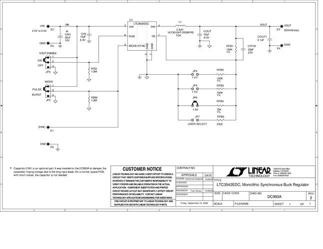 DC993A - Schematic