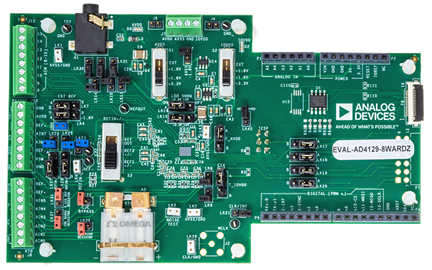 EVAL-AD4129-8WARDZ Evaluation Board - Top View