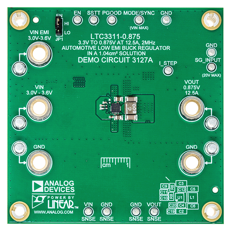 DC3127A Evaluation Board - Top View